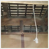 2階の天井部　解体作業